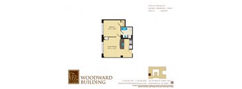 Floor Plan E1 Woodward at The Woodward Building Apartments, Washington, DC, 20005