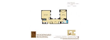 Floor Plan G Woodward at The Woodward Building Apartments, Washington, DC 20005