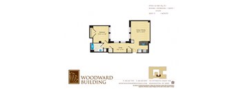 Floor Plan G1 Woodward at The Woodward Building Apartments, Washington, DC 20005