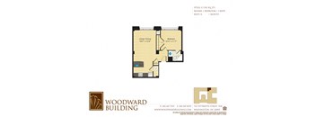 Floor Plan U Woodward at The Woodward Building Apartments, Washington, DC 20005
