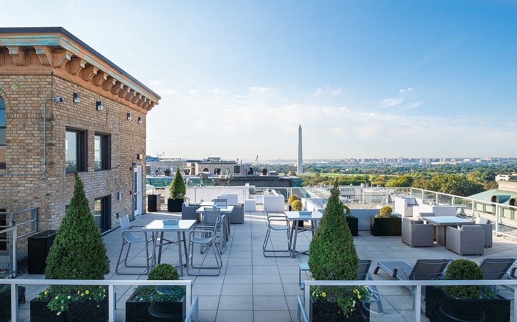 One-of-a-kind rooftop at The Woodward Building Apartments, Washington, DC, 20005