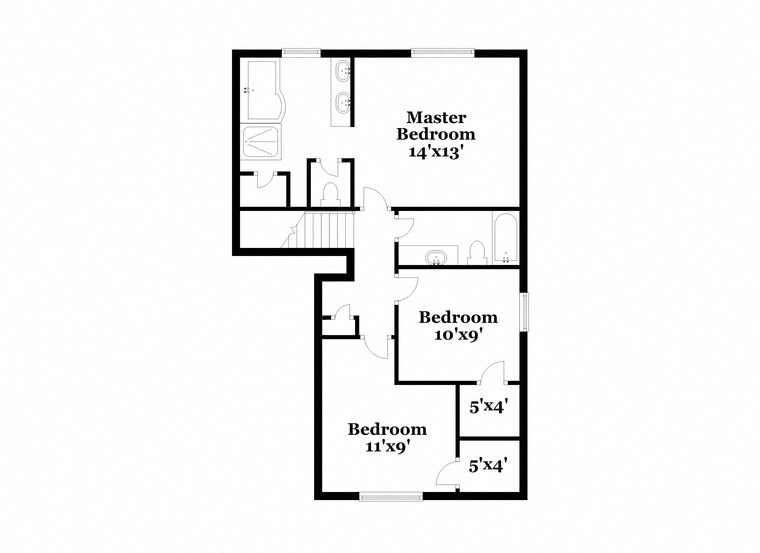 a floor plan of a house with an open floor plan