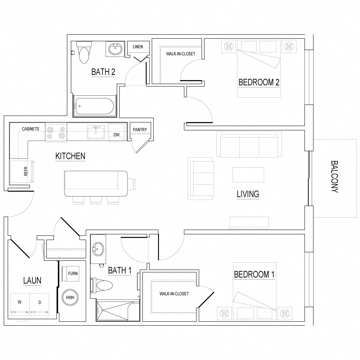 The Archway Style C - 1131 SF Apartment The Archway Style C - 1131 SF Apartment
