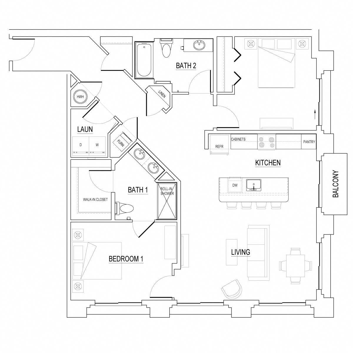 The Archway Style E - 1298 SF Apartment The Archway Style E - 1298 SF Apartment