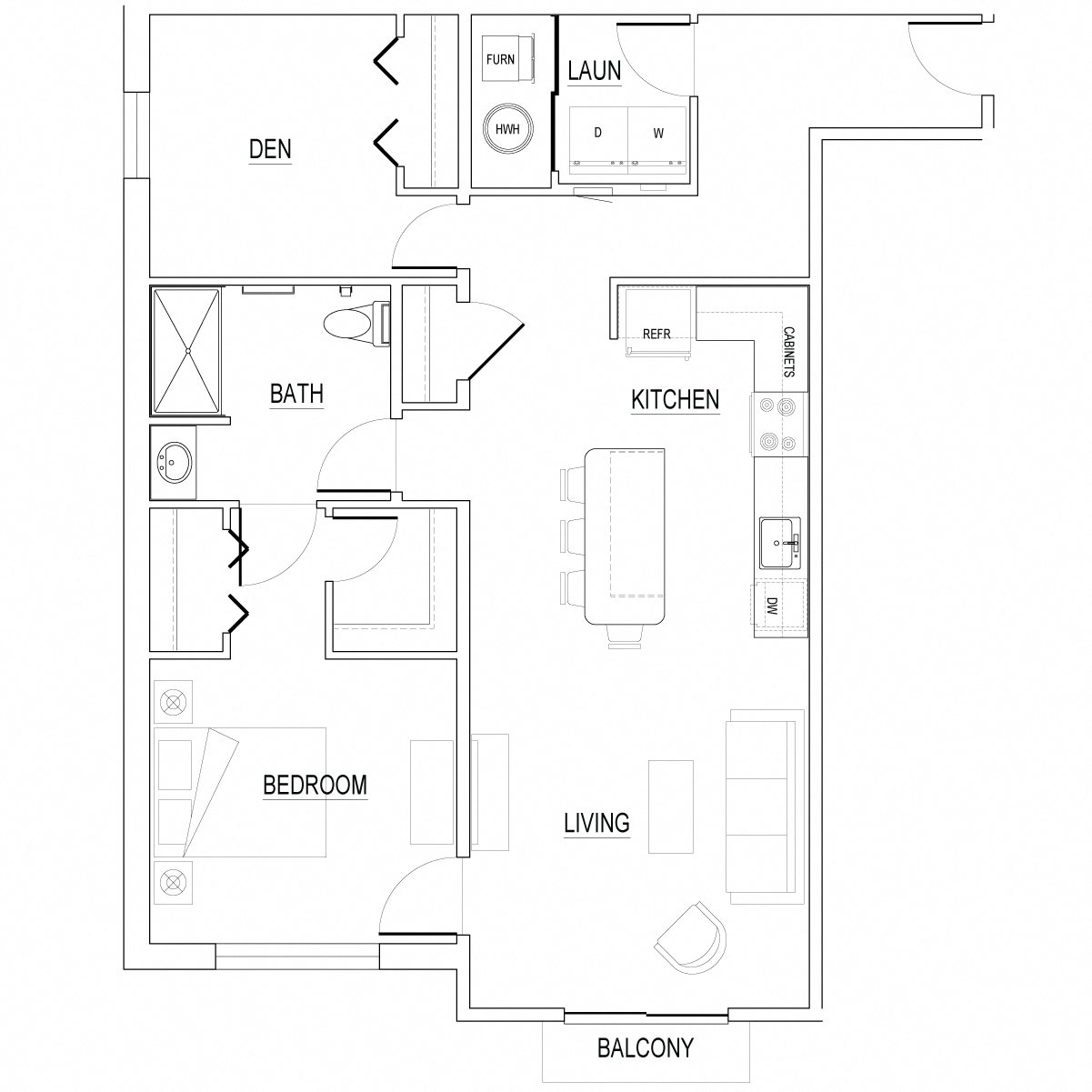 The Keystone Style C - 1072 SF Apartment The Keystone Style C - 1072 SF Apartment