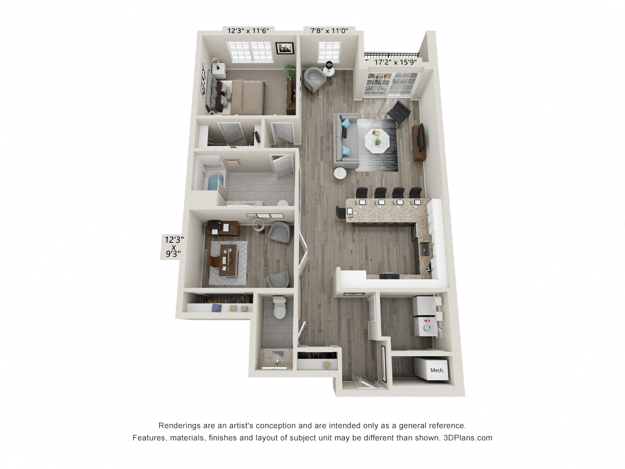 The Flagstone Style B floor plan