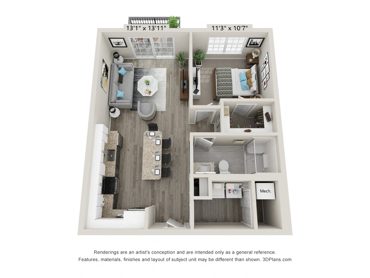 The Gable Style B floor plan