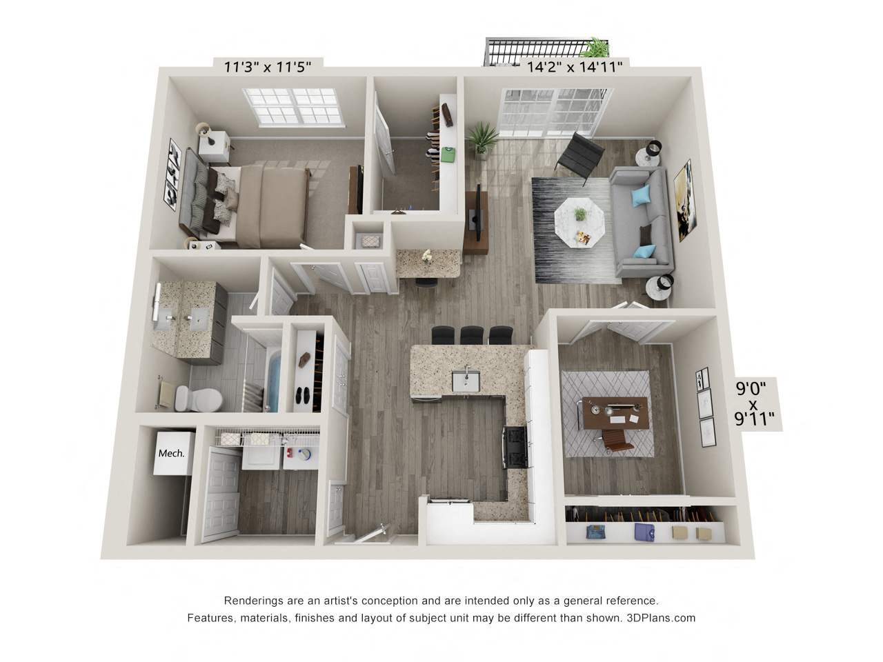 The Keystone Style A floor plan