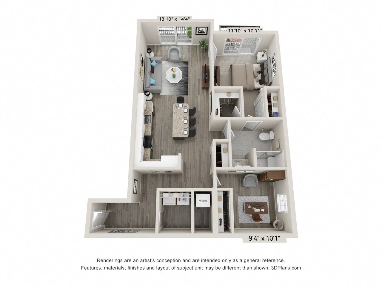 The Keystone Style C floor plan