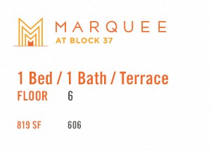 1 Bed - Plan 606 at Marquee at Block 37, Illinois