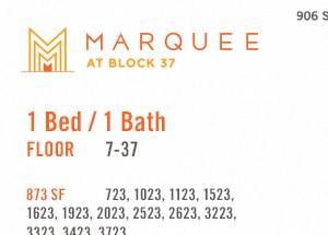 1 Bed - Plan 23 at Marquee at Block 37, Chicago, IL