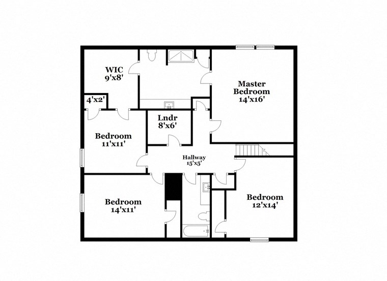 floor plan of a two story house with a garage and a balcony