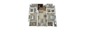 The Lane Floor Plan Layout at Meridian Place, Northridge, CA, 91324