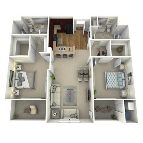 The Lane Floor Plan Layout at Meridian Place, Northridge, CA, 91324