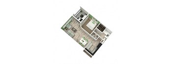 B-Lair Angle View Floor Plan at The Lory of Perimeter, Augusta, GA