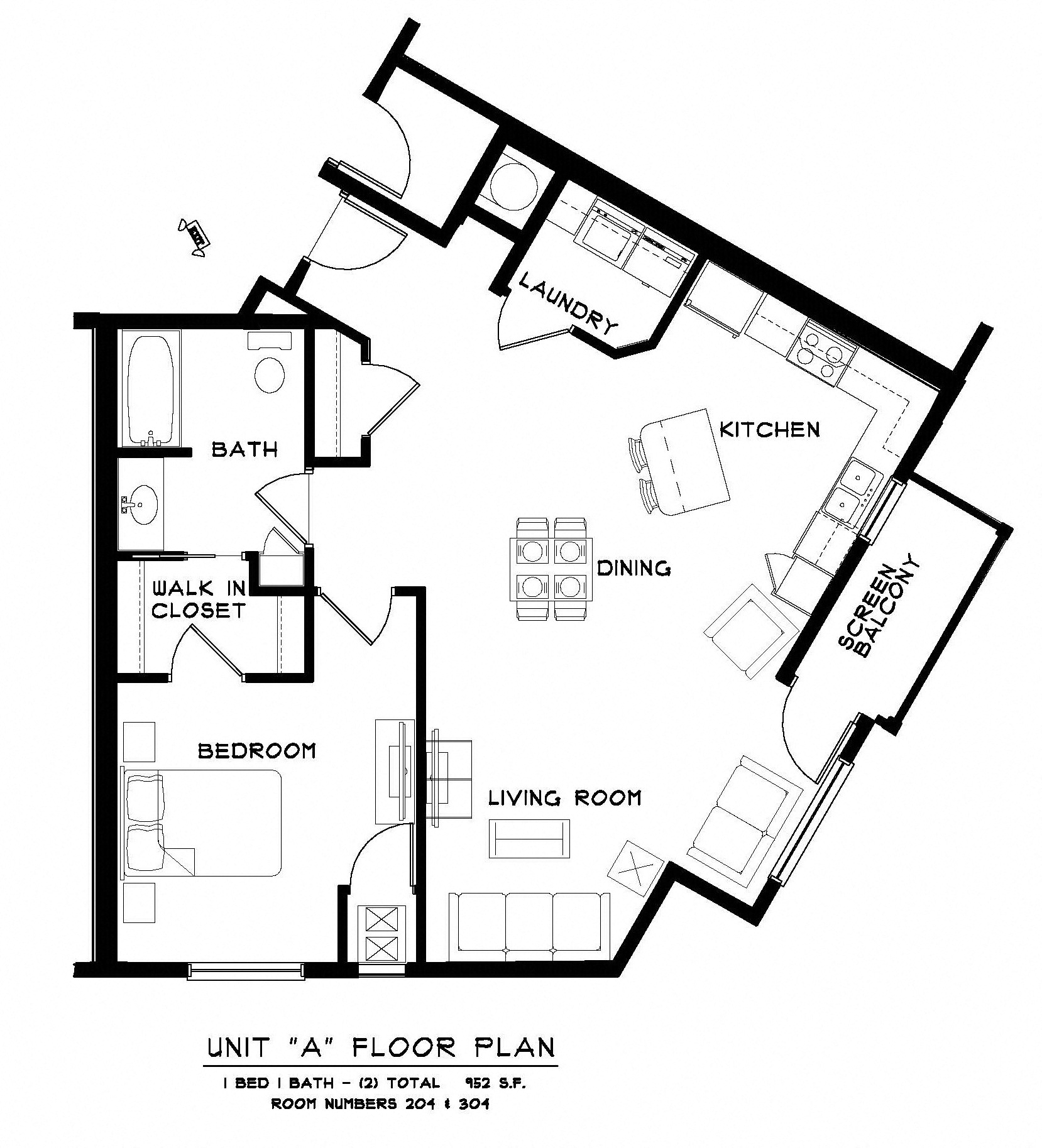 1 Bedroom 1 Bathroom