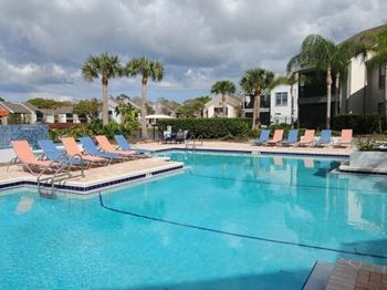 Resort inspired pool with sundeck at Enclave on East, Largo, 33771