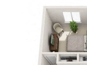 1 Bed, 1 Bath, 700 sq. ft. A1