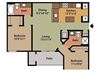 2 Bed 2 Bath floorplan 2 Bed 2 Bath floorplan