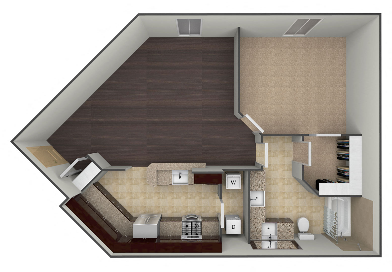 3D floor plan image for the A4A.