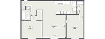 2 Bedroom 2 Bath 1005 Sq Ft v2 at  Integrity Medina Apartments, Integrity Realty LLC, Medina, OH, 44256