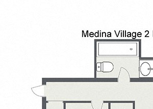 2 Bedroom 2 Bath mag Floor Plan 2 Bedroom 2 Bath mag Floor Plan at Medina Village Apartments - SPM, Medina, Integrity Realty LLC, OH, 44256