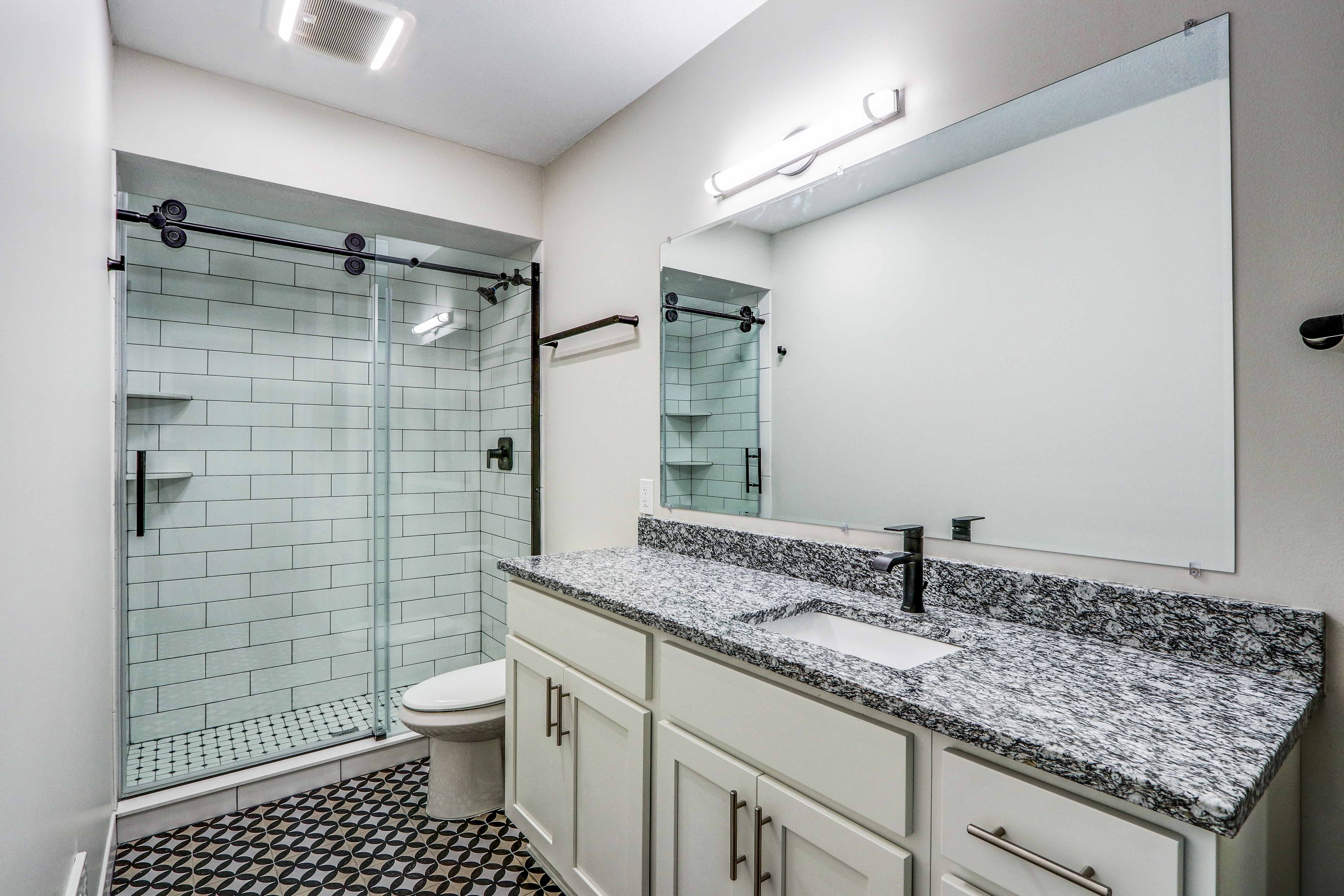 Bathroom with Shower Cabin at San Sofia Luxury Apartments, Cleveland