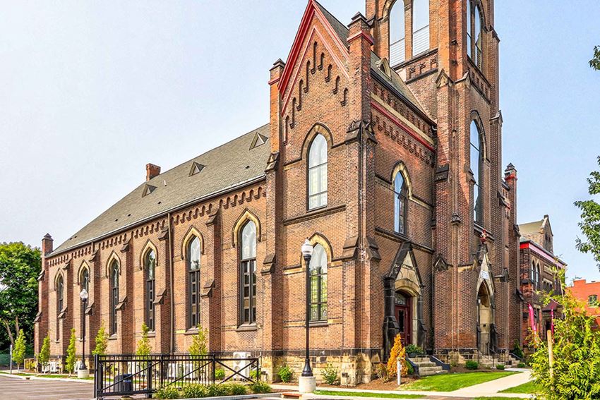 Historic Church at San Sofia Luxury Apartments, Cleveland - Photo Gallery 1