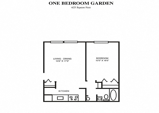 1 Bedroom Garden