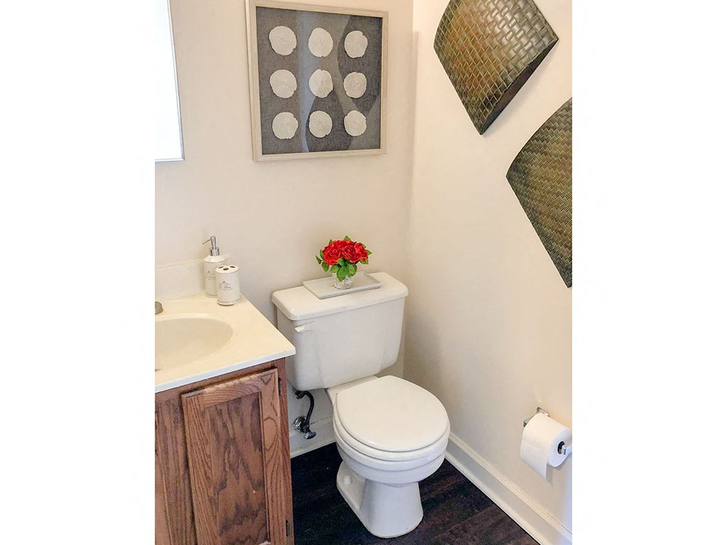 a small bathroom with a toilet and a sink