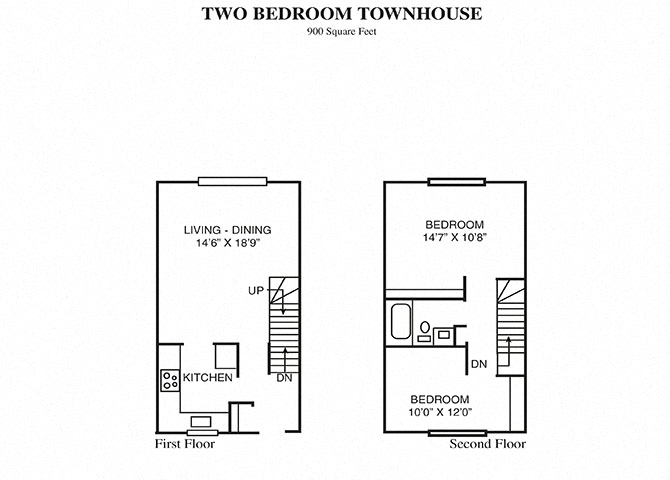 2 Bedroom Townhouse