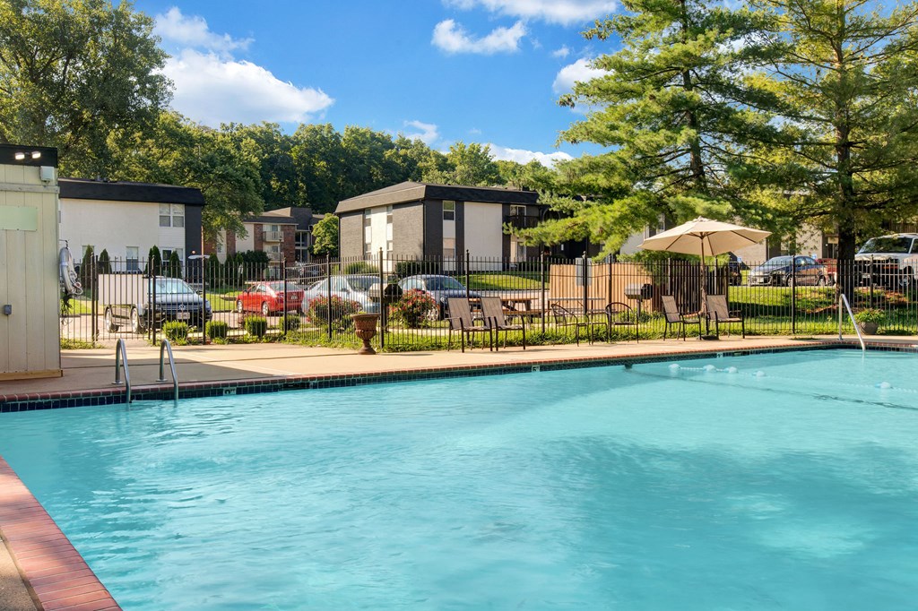 the swimming pool at our apartments