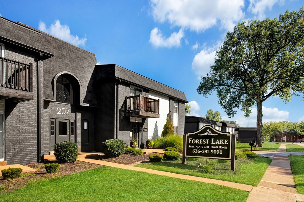 the exterior of forest lake apartments