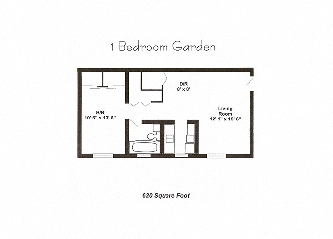 1 Bedroom Garden