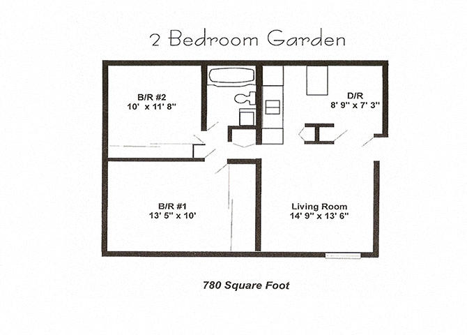 2 Bedroom Garden