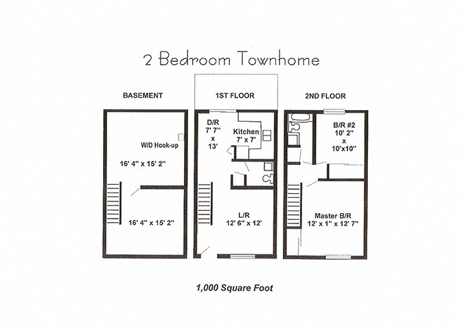2 Bedroom Townhouse