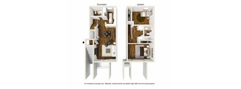2 bed 1.5 bath a floorplan