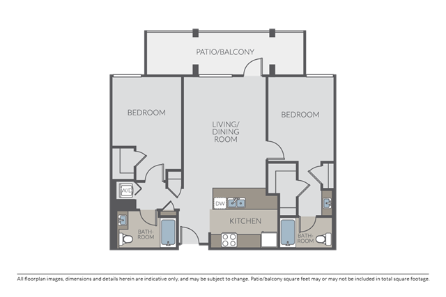 2-bedroom apartment at The Courtyards at 65th Street Apartments in Emeryville, CA