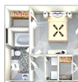 1 bedroom apartment floor plan