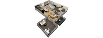 1 Bedroom 1 Bath + Den