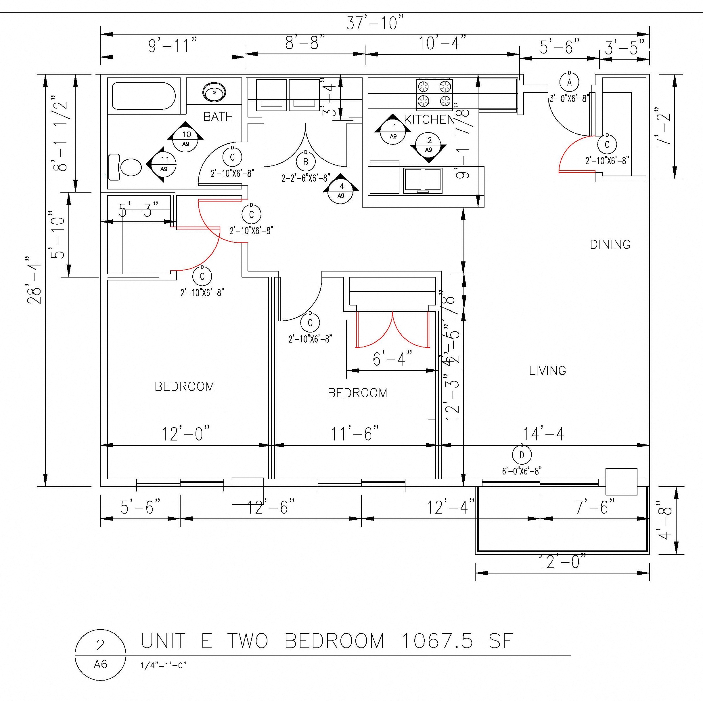2 Bedroom 1 Bathroom