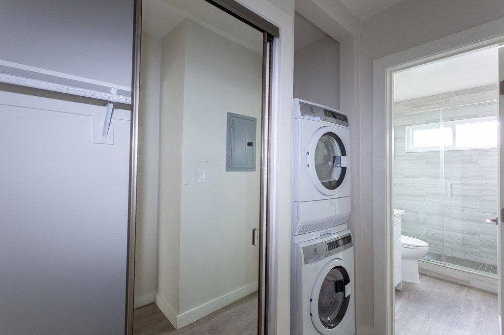 In-unit washer and dryer