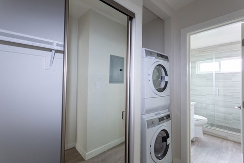 In-unit washer and dryer