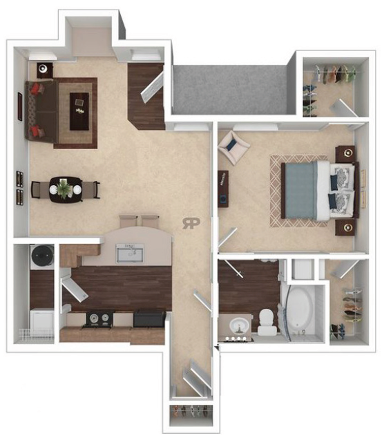 1X1 units available at Residences at SpringRidge Apartment Homes | Shreveport, LA