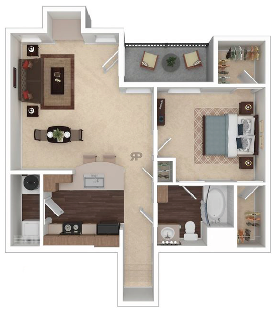 1X1 units available at Residences at SpringRidge Apartment Homes | Shreveport, LA