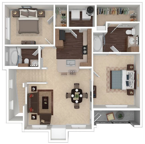 2X2 units available at Residences at SpringRidge Apartment Homes | Shreveport, LA