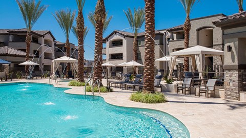 resort style pool