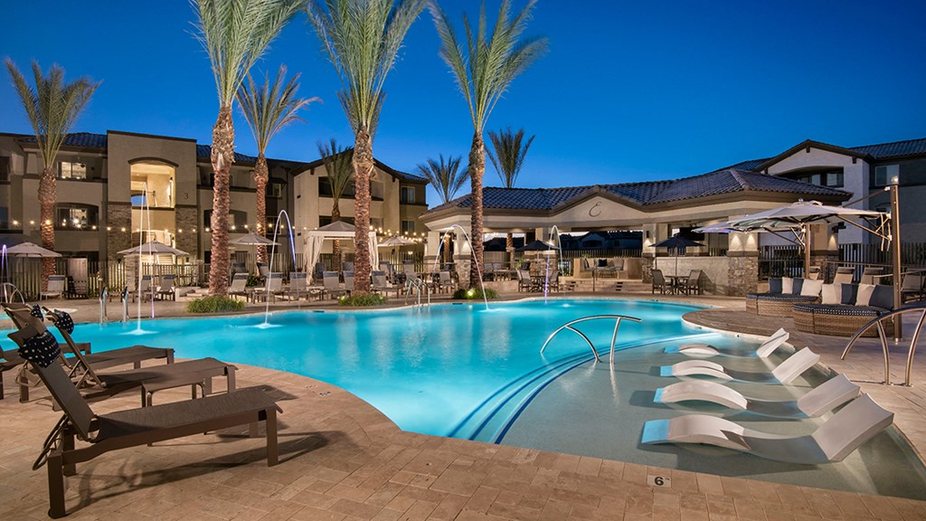 resort style pool