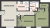 2-Bedroom, 1-Bath, Garden