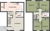 4-Bedroom, 2-Bath, Townhome